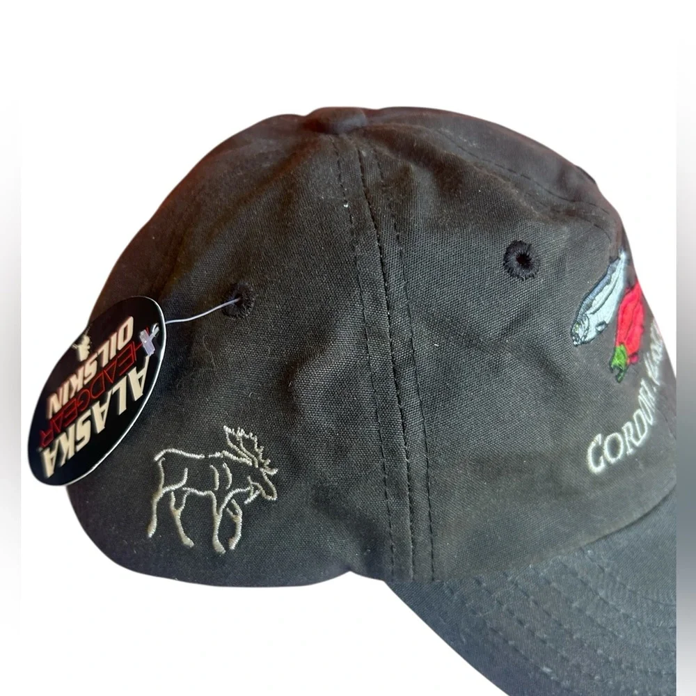 Vintage Cordova Alaska Embroidered Cap-New old stock Salmon uNISEX